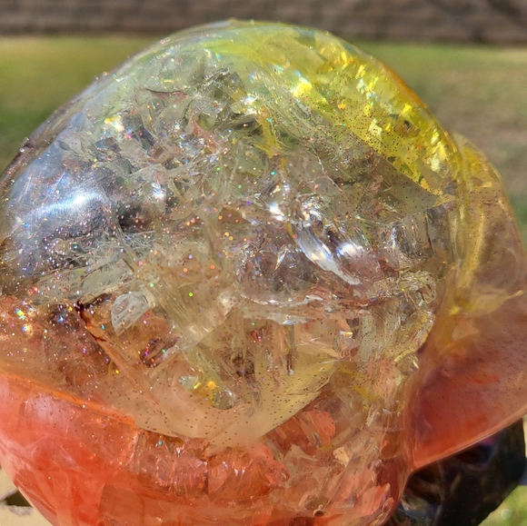 Starfire resin skull/glitter - Picture 4 of 6